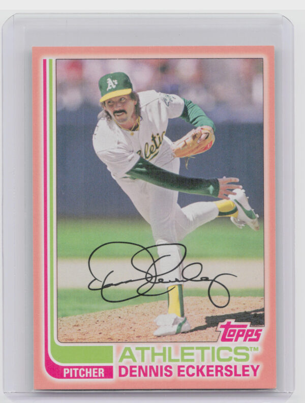 2017 Topps Archives Dennis Eckersley Peach SN199 #167 Athletics