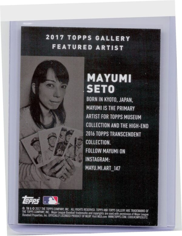 2017 Topps Gallery Mayumi Seto #NNO - Image 3