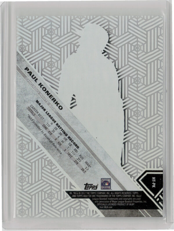 2017 Topps High Tek Paul Konerko Chainlink Hexagons #HT-PK Sox - Image 3