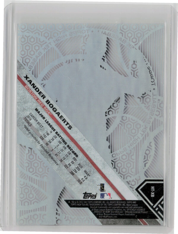 2017 Topps High Tek Xander Bogaerts #HT-XB Sox - Image 3