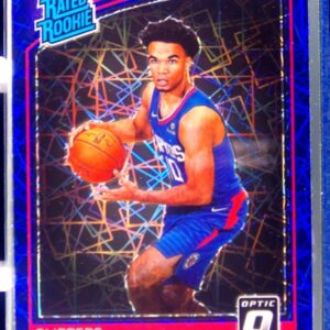 2018-19 Donruss Optic Jerome Robinson Blue Velocity RC #152 Clippers