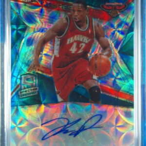 2018-19 Panini Spectra Theo Ratliff AU SN60 #SG-TRT Hawks Signatures Neon Blue