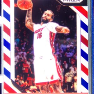 2018-19 Prizm James Johnson Prizms Red White and Blue #186 Heat