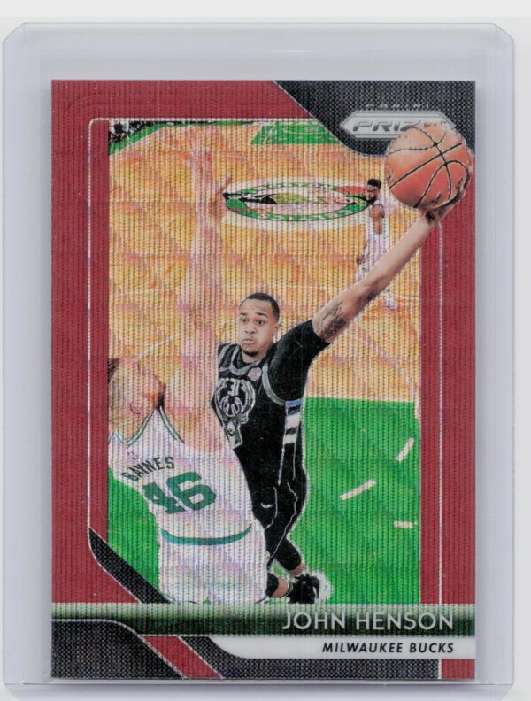 2018-19 Prizm John Henson Prizms Ruby Wave #17 Bucks