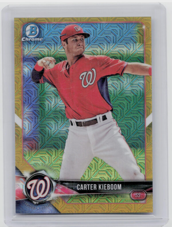 2018 Bowman Carter Kieboom SN50 #BCP7 Nationals Chrome Prospects Mojo Refractor