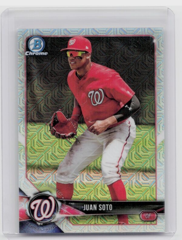 2018 Bowman Juan Soto #BCP52 Nationals Chrome Prospects Mojo Refractor