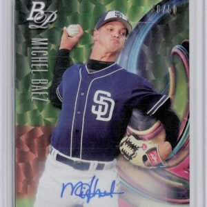 2018 Bowman Platinum Michel Baez AU SN50 #TOP-24 Padres Top Prospects Autographs