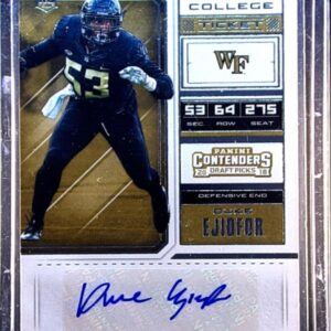 2018 Contenders Draft Picks Duke Ejiofor Auto #255 Deacons