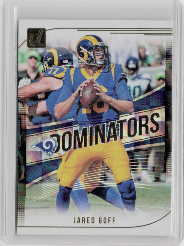2018 Donruss Jared Goff #D-7 Rams Dominators