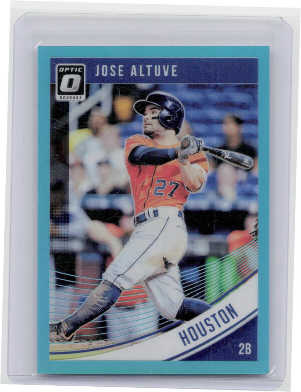 2018 Donruss Optic Jose Altuve Aqua SN299 #132 Astros