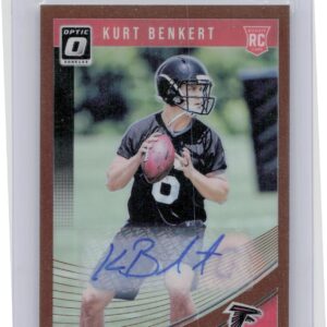 2018 Donruss Optic Kurt Benkert Auto #149 Falcons Rookies Autographs Bronze