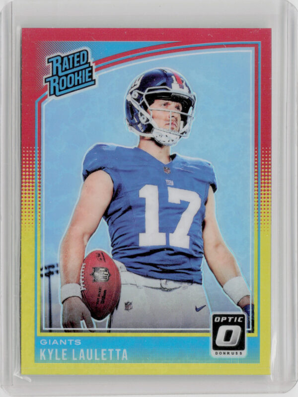 2018 Donruss Optic Kyle Lauletta Red and Yellow #178 Giants