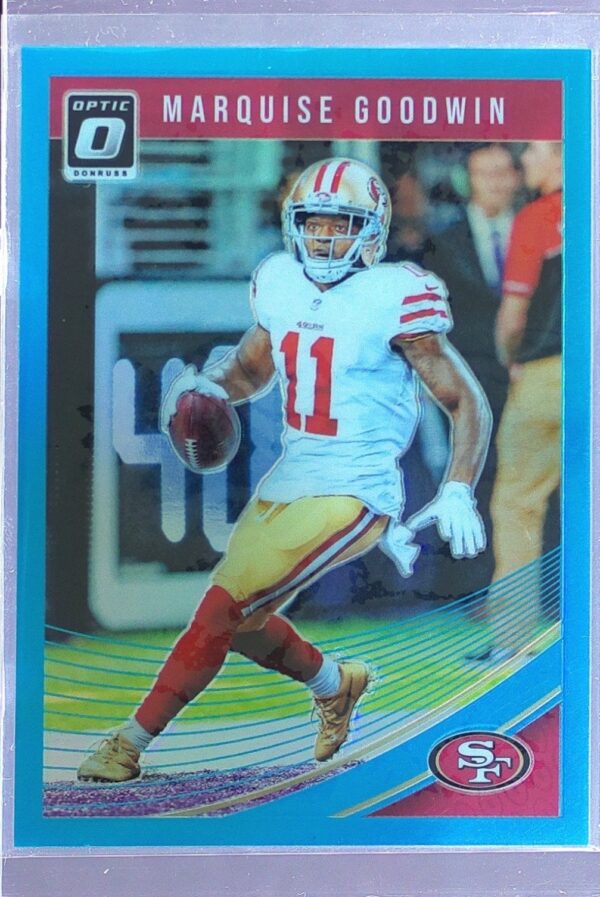 2018 Donruss Optic Marquise Goodwin Aqua /299 #88 49ers