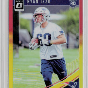 2018 Donruss Optic Ryan Izzo Red and Yellow #124 Patriots