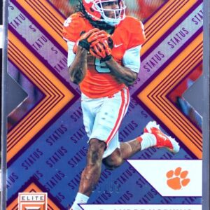 2018 Elite Draft Picks DeAndre Hopkins Status Die Cut Purple /99 #28 Tigers
