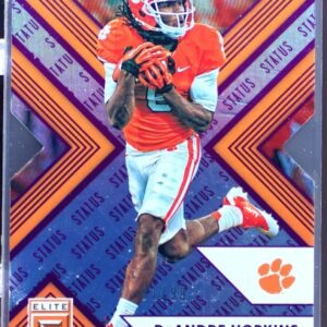 2018 Elite Draft Picks DeAndre Hopkins Status Die Cut Purple /99 #28 Tigers