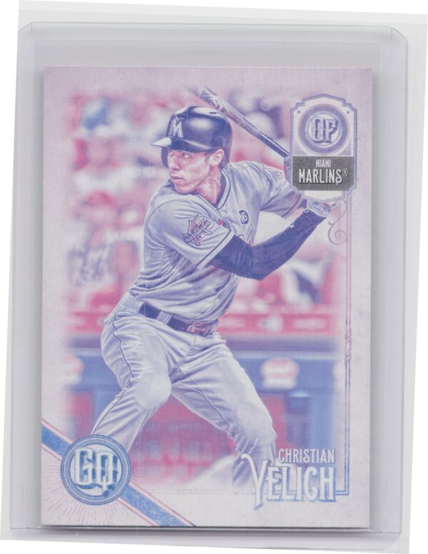 2018 Gypsy Queen Christian Yelich Missing Black Plate #68 Marlins