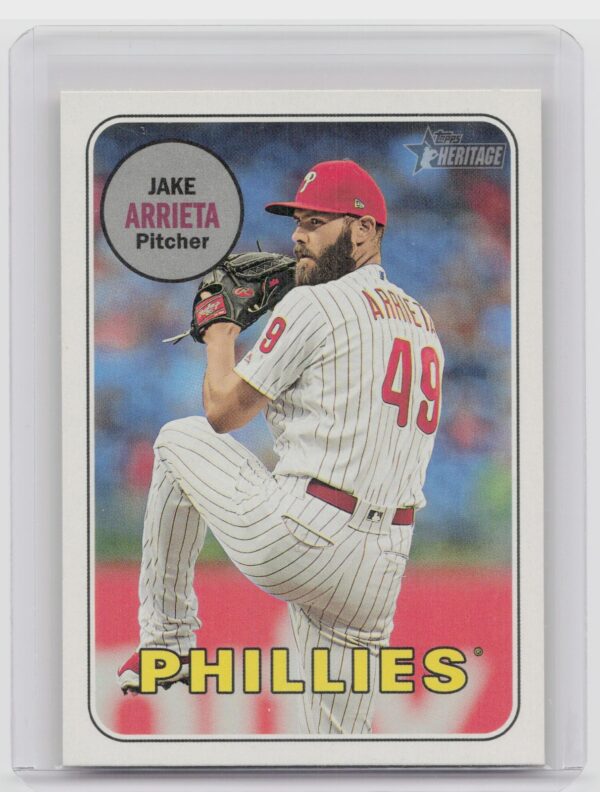 2018 Heritage Jake Arrieta SP VAR #721 Phillies