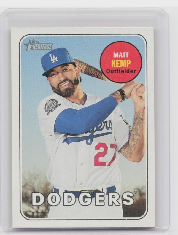 2018 Heritage Matt Kemp SP VAR #713 Dodgers