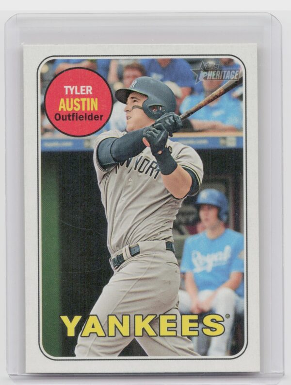 2018 Heritage Tyler Austin SP VAR #696 Yankees