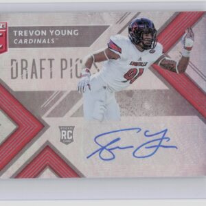 2018 Panini Elite Draft Picks Trevon Young AU #150 Cardinals Draft Picks Autogra