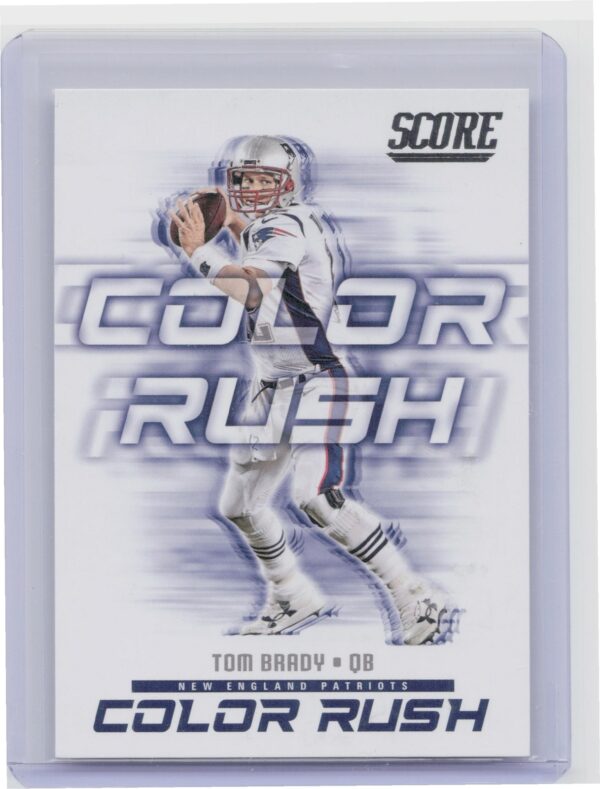 2018 Panini Score Tom Brady Color Rush #1 Patriots