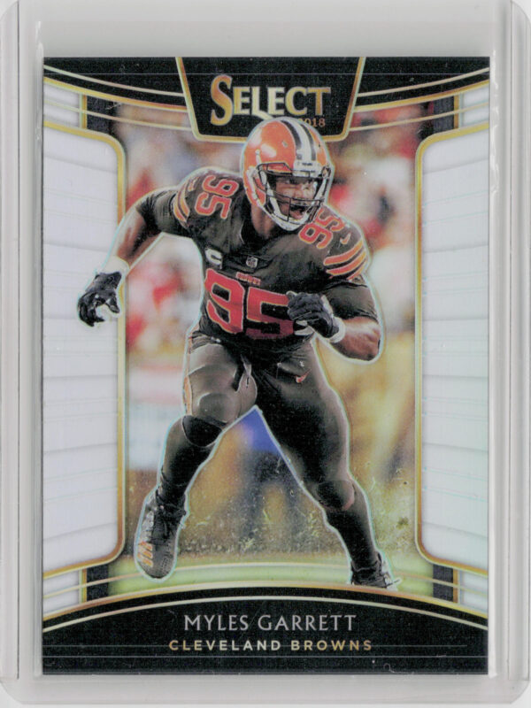 2018 Panini Select Myles Garrett Silver Prizm #32 Browns