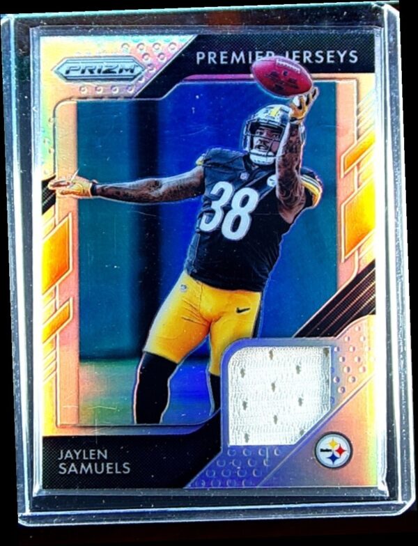 2018 Prizm Jaylen Samuels JSY #PP-38 Steelers Prizm Premier Jerseys