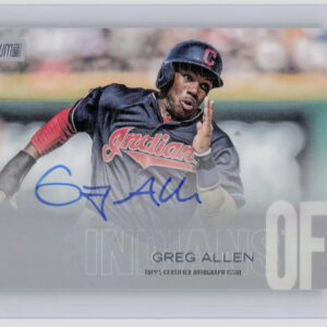 2018 Stadium Club Greg Allen AU #SCA-GA Indians Autographs
