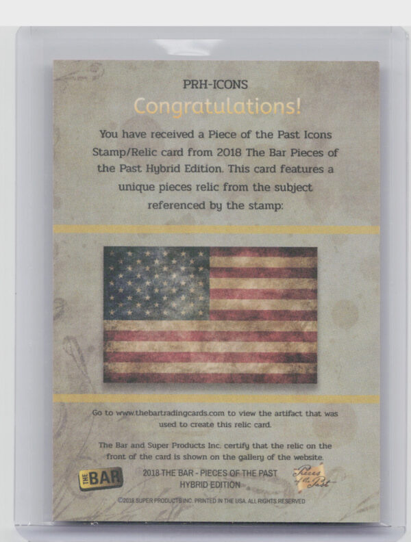 2018 The Bar Pieces of the Past Hybrid Edition Rough Riders 39/48 PRH-ICONS - Image 3