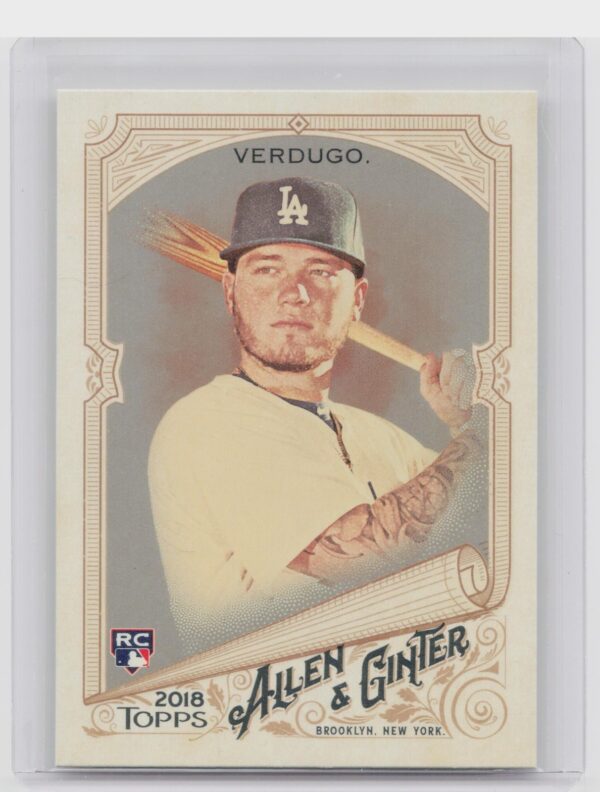 2018 Topps Allen & Ginter Alex Verdugo Silver Glossy #293 Dodgers