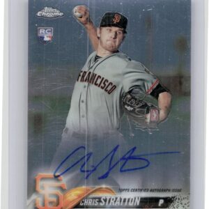 2018 Topps Chrome Chris Stratton AU #RA-CST Giants Rookie Autographs