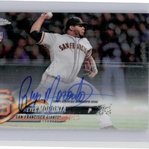 2018 Topps Chrome Reyes Moronta AU #RA-RMO Giants Rookie Autographs