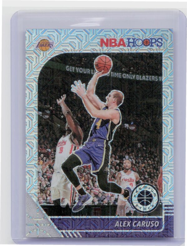 2019-20 Hoops Premium Stock Alex Caruso Prizms Silver Mojo #5 Lakers