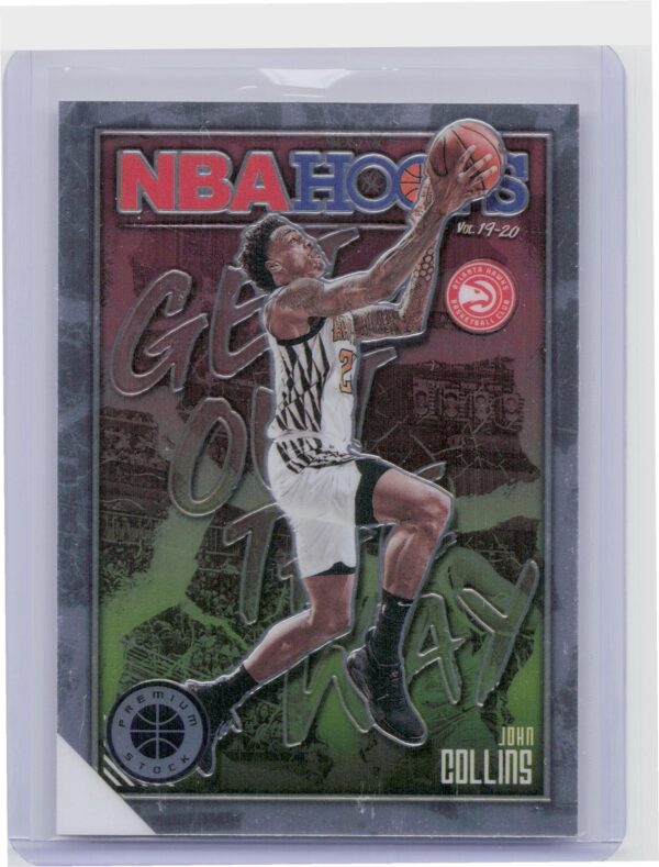 2019-20 Hoops Premium Stock John Collins #8 Hawks Get Out The Way
