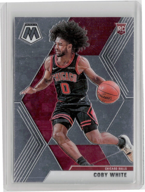 2019-20 Panini Mosaic Coby White RC #211 Bulls