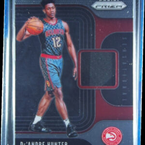 2019-20 Panini Prizm De'andre Hunter MEM #SS-DAH Hawks Sensational Swatches