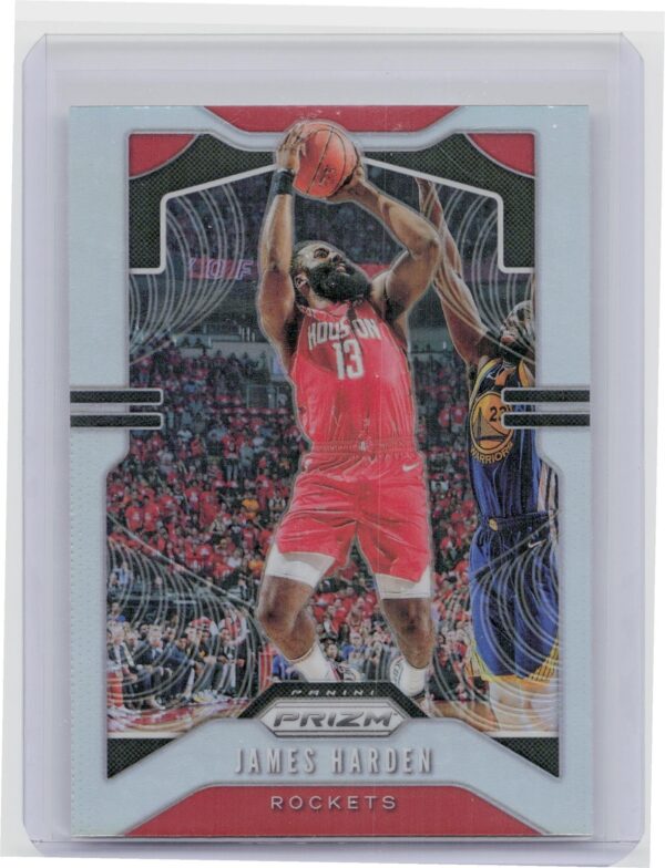2019-20 Panini Prizm James Harden Prizms Silver #107 Rockets