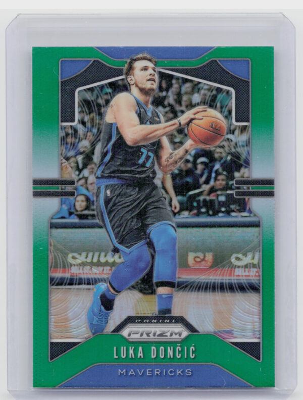 2019-20 Panini Prizm Luka Doncic Prizms Green #75 Mavericks