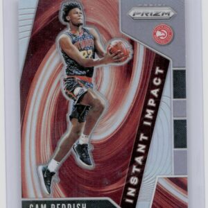 2019-20 Prizm Cam Reddish #18 Hawks Instant Impact Silver