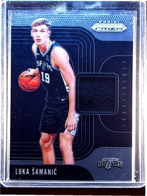 2019-20 Prizm Luka Samanic JSY #SS-LSA Spurs Sensational Swatches
