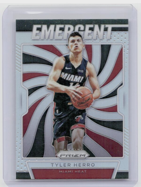 2019-20 Prizm Tyler Herro #5 Heat Emergent Silver