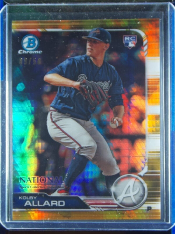 2019 Bowman Chrome National Convention Kolby Allard Gold Refractor