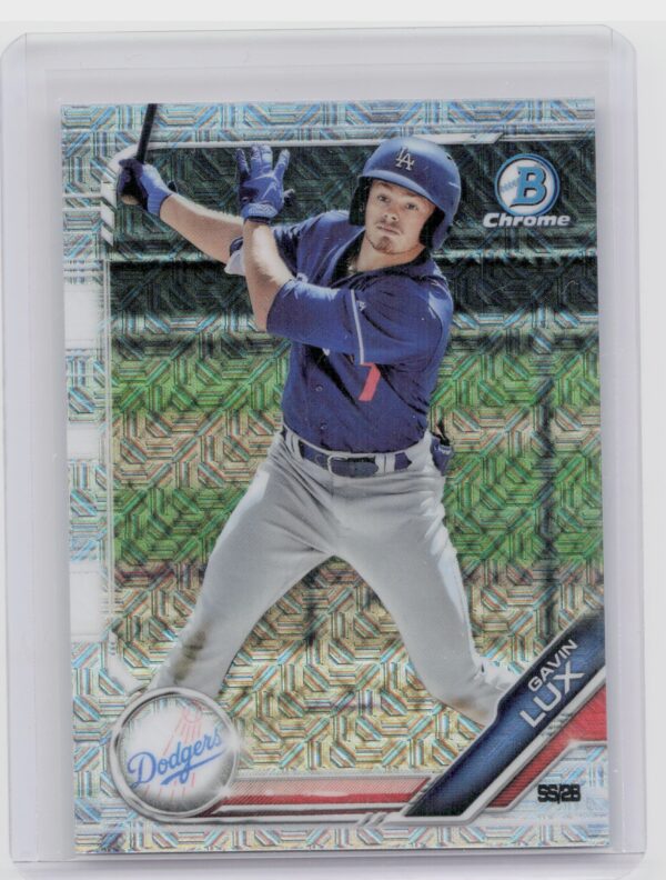 2019 Bowman Gavin Lux #BCP-130 Dodgers Chrome Prospects Mojo Refractors