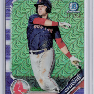 2019 Bowman Michael Chavis SN250 #BCP-92 Sox Chrome Prospects Mojo Refractors Pu