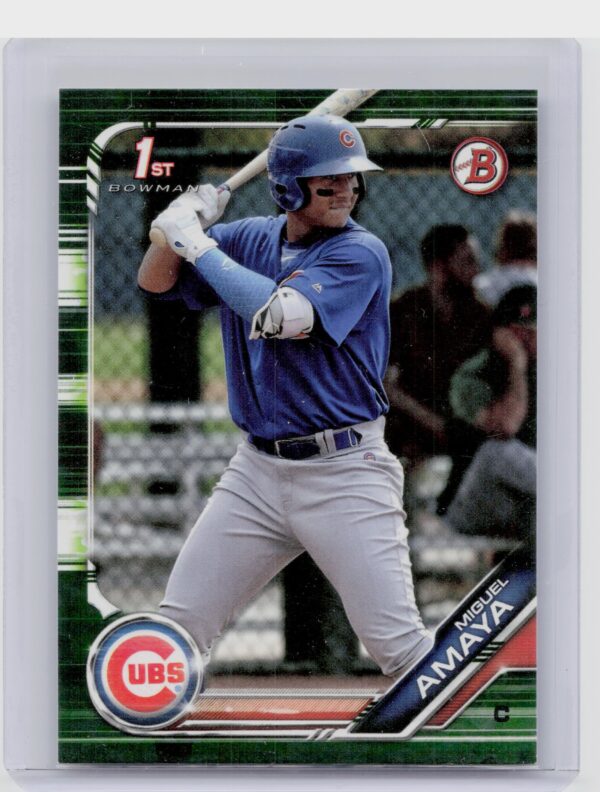 2019 Bowman Miguel Amaya #BP-35 Cubs Prospects Camo