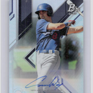 2019 Bowman Platinum Connor Wong AU #TOP-48 Dodgers Top Prospects Autographs