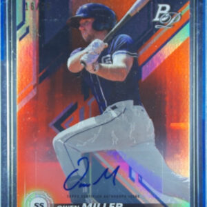 2019 Bowman Platinum Owen Miller AU SN25 #TOP-55 Padres Top Prospects Autographs