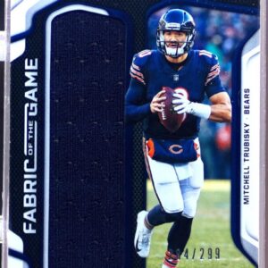 2019 Certified Mitchell Trubisky /299 JSY #FG-MT Bears Fabric of the Game