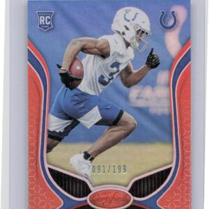 2019 Certified Rock Ya-Sin Mirror Orange /199 #154 Colts